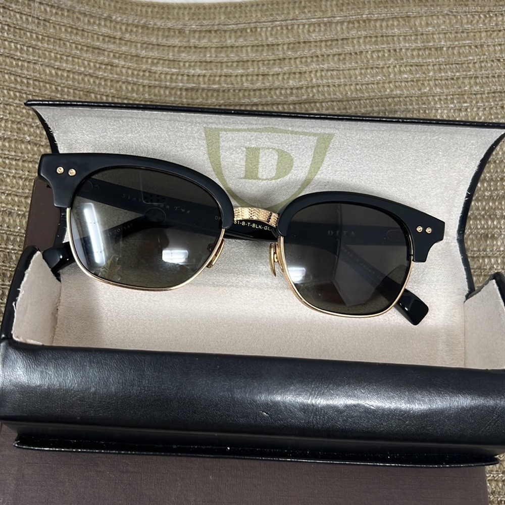 DITA STATESMAN TWO SUNGLASSES DRX-2051-B-T-BLK-Gold-50  50-20-147